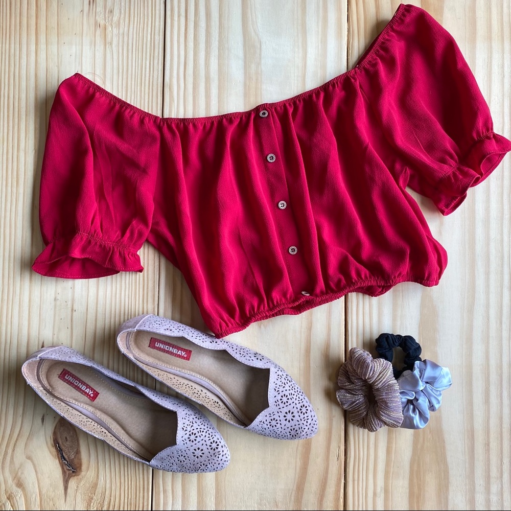 Off The Shoulder Crop Top